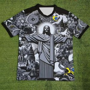 Maillot d'entraînement de football d'été pour hommes, haut du Brésil, édition spéciale de Jésus,