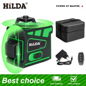 HILDA 16 lignes Super puissant niveau Laser 4D faisceau vert haute précision automatique 360