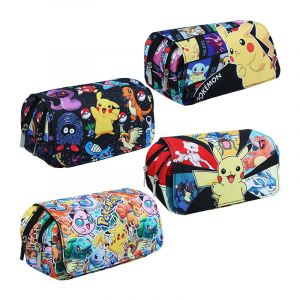 Sacs de papeterie Pokemon, trousse &agrave; crayons d'apprentissage monstre de poche, &eacute;tui &agrave; stylos