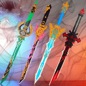 Blocs de construction d'épée de samouraï, modèle d'arme Ninja, briques d'assemblage, jouet pour