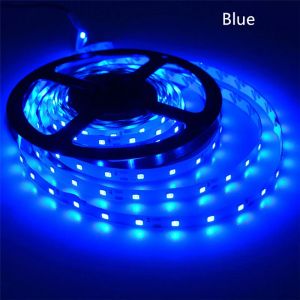 Bande lumineuse LED Flexible DC 12V SMD 2835 5050, blanc chaud, bleu, vert, rouge, RGB, pour