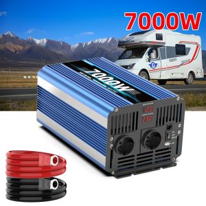 Patricia Power-Onduleur à onde sinusoïdale pure, 7000W, DC 12, 24V à AC 230V, convertisseur mort,