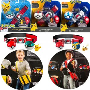 Pokémon ceinture Set jouet Poke Ball ceinture poupée de bataille de la poupée de combat de Poke de