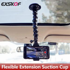 Support de montage de voiture à ventouse d'extension de col de cygne Flexible pour Gopro Hero 12 11