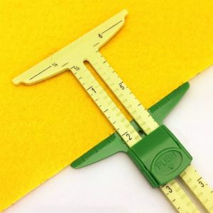 Jauge coulissante 5 en 1, outil de mesure, règle de dessin multifonctionnelle en plastique, règle de