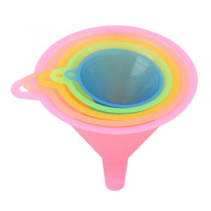 Pinkycolor translucide 5 pi&egrave;ces/ensemble cuisine Mini entonnoir Bar flacon &agrave; vin entonnoirs mat&eacute;riel