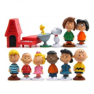Chaud japon dessin animé cacahuètes Snoopy Charlie Sally Woodstock Mini figurine modèle jouets