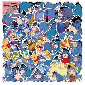 50 pièces Kawaii Disney ourson calme vieux gris Bourriquet autocollants bricolage ordinateur