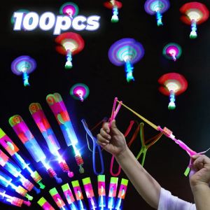 1/3/5/10/20/50/100 pièces jouet lumineux incroyable flèche fusée hélicoptère jouet volant lumière