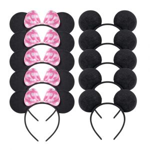 6 pi&egrave;ces/lot Minnie Mouse f&ecirc;te cheveux b&eacute;b&eacute; fille faveur f&ecirc;te cadeau pour souris oreilles bandeau