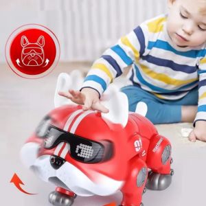 Chien Robot coupé et violent pour garçons et filles, jouet électrique avec capteur de danse et de