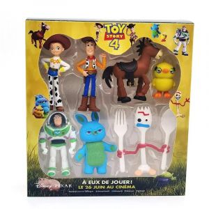Disney 7 pièces Toy Story 4 figurines jouets Woody Jessie Buzz Lightyear Forky cochon ours Figurine