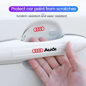 Film autocollant Transparent anti-rayures pour poignée de porte de voiture, pour Audi A1 A2 A3 A4 A5