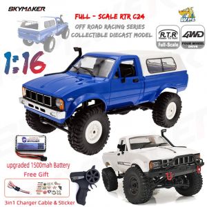 WPL C24-1 voiture RC à grande échelle 1:16 2.4G 4WD Rock Crawler Buggy électrique camion d'escalade