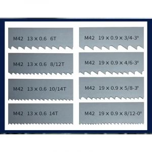 Lames de scie à ruban bimétallique M42 1/2". 1400 1140 1790 2240 x 13 mm avec lame de scie à ruban