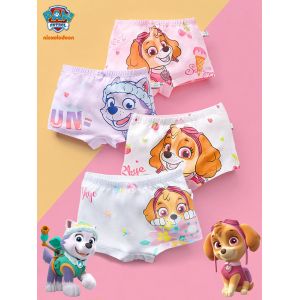 Véritable Paw Patrol 4 pièces/ensemble caleçons sous-vêtements Skye Everest Marshall pantalons haute