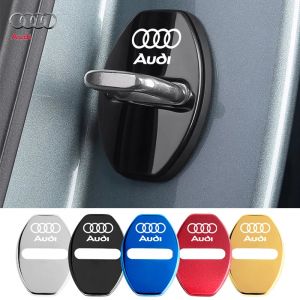 Couvercle de protection de décoration de serrure de porte, 4 pièces, étui emblème pour Audi A1 A2 A3