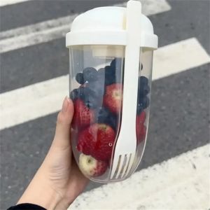Shaker à salade Extra Large, récipient de préparation de repas pour manger sain, distributeur de
