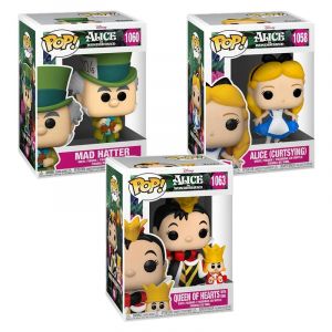 FUNKO POP Figurine en vinyle Alice au pays des merveilles reine roi Alice chapelier fou Anime Figure