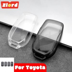 Coque transparente en TPU pour clé, pour Toyota Yaris Land Cruiser Prado150 RAV4 Venza SIENNA