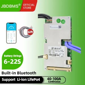 Jbd smart bms 6-22s 40a 50a 80a 100a prend en charge li-ion lifepo4 LTO Bluetooth intégré avec