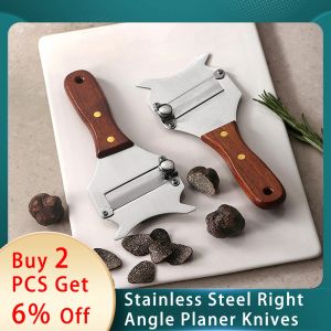 Trancheuse à truffes professionnelle en acier inoxydable, râpe à truffes noir et blanc, couteau à