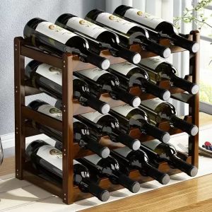 Red WineRack Décoration Grille domestique Présentoir à vin Table Crémaillère à bouteilles de vin