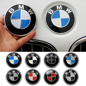 2 pi&egrave;ces ABS 74mm 82mm capot avant Logo coffre arri&egrave;re embl&egrave;me Badge pour BMW E39 E46 E90 E30 E36