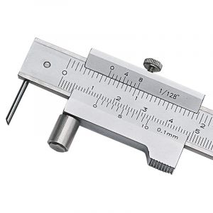 Pied à coulisse de tableau de bord parallèle en acier inoxydable, règle de marquage semi-tubulaire,