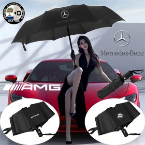 Parapluie automatique Sophia, pare-soleil à degré UV, emblème de voiture, Mercedes Benz Jas, W108,