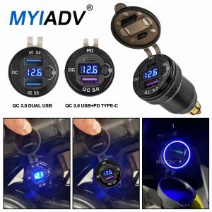 Chargeur de moto R1200RT avec interrupteur QC 3.0 USB PD type-c, accessoires pour BMW R1200GS