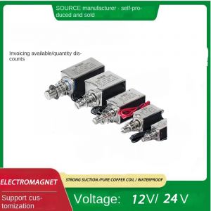 Solénoïde linéaire de Type Push Pull, DC 12V 24V, cadre ouvert, électro-aimant, Force de maintien