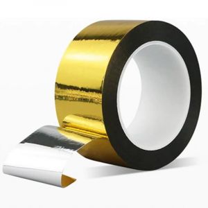 Ruban miroir Washi métallique doré 50M, ruban d'art graphique pour décoration murale, ruban en