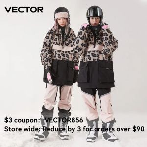 VECTOR vêtements de Ski femmes homme pull à capuche réfléchissant tendance vêtements de Ski épaissi