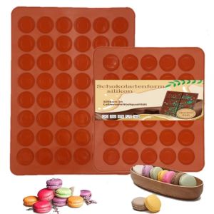 48/30 trous antiadhésif Silicone Macaron macaron four à pâtisserie moule de cuisson feuille tapis