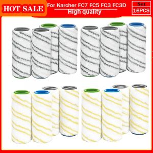 Pour Karcher FC3 FC3D FC5 FC7 rouleau brosse ensemble remplacement main m&eacute;nage sol lavable humide