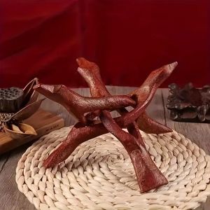 Trépied vintage en bois pour coquilles d'ormeau, boules de cristal et plus – Présentoir polyvalent