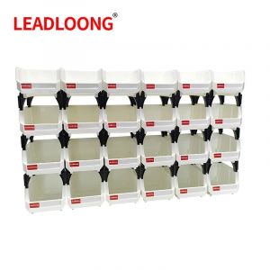 LEADLOONG &ndash; bac &agrave; pi&egrave;ces blanc, 6/24 pi&egrave;ces, 13.5x10.5x7.6cm/5x4x3 pouces, bo&icirc;te de rangement
