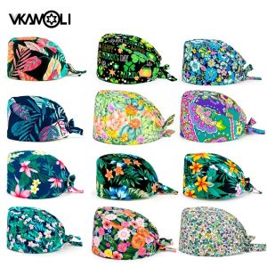 Nouvelle casquette d'impression de fleurs casquette de gommage absorbant la sueur pour les femmes