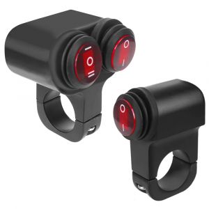Interrupteur de lumière de guidon de moto, phare 12V, interrupteur marche/arrêt étanche