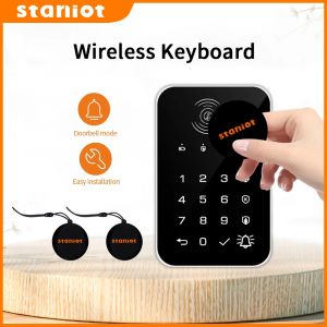 Staniot – clavier tactile sans fil 433Mhz, 2 cartes RFID, activation ou désactivation du mot de