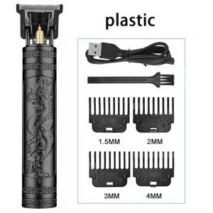 Tondeuse à barbe sans fil pour hommes, machine de découpe de cheveux USB, tondeuse de barbier, T9