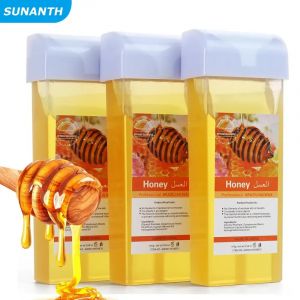 Rouleau de cire indolore pour &eacute;pilation, chauffe-cire &eacute;pilatoire, cartouche de cire &agrave; l'aloe vera et