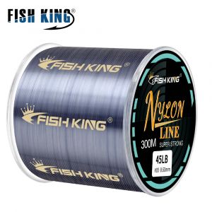 Ligne de pêche FISH KING ligne en Nylon Super forte 300m/500m 4.13-34.32LB ligne Monofilament japon