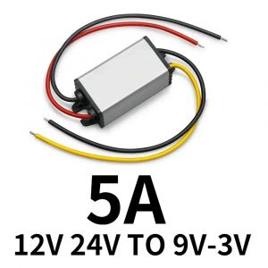 Convertisseur de Puissance 12V &agrave; 9V DC 24V &agrave; 9V 12V24V &agrave; 9V 7.5V 6V 5V 4.2V 3.7V 3V 3.3V 5A,