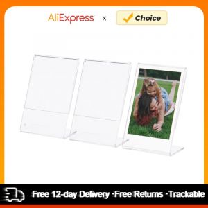 3 pcs 3 "cadre Photo acrylique en forme de L Transparent Mini Stand pour Fujifilm Instax Mini 8 8 +