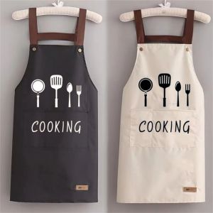 Tablier de cuisine &eacute;tanche pour adultes, degr&eacute; d'huile, m&eacute;nage, cuisine, mode, v&ecirc;tements de travail,