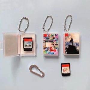 Pour Switch OLED pour carte Micro SD pochette de carte d&eacute;di&eacute;e porte-cl&eacute;s support de rangement de