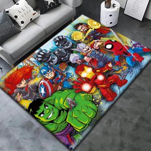 Tapis Marvel pour enfants, tapis de sol pour salon, chambre &agrave; coucher, tapis de cuisine, tapis de
