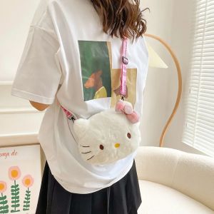 Femmes fille Sanrio Hello Kitty Mini sac à bandoulière Kawaii dessin animé messager en peluche